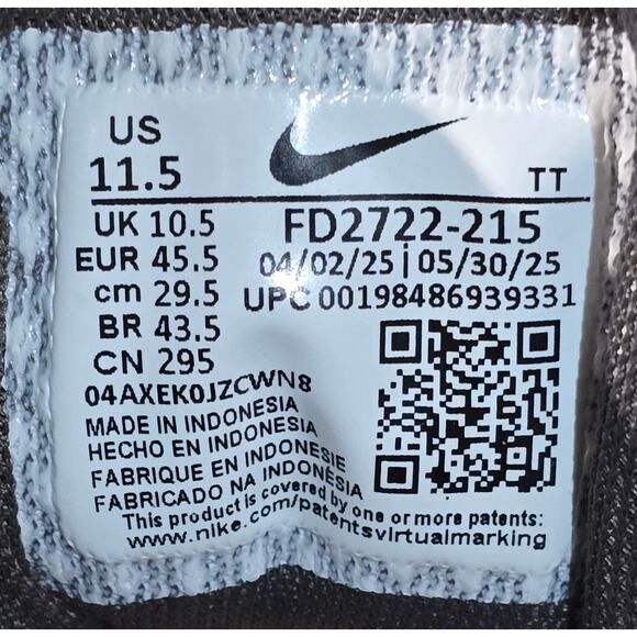 Nike Air Zoom Pegasus 41 Running Shoes Men\'s 11.5 Black Gray FD2722-215 NEW main image 10